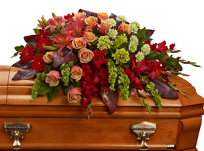 A Fond Farewell Casket Spray