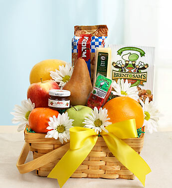 Fruit &amp;amp; Gourmet Basket for Sympathy